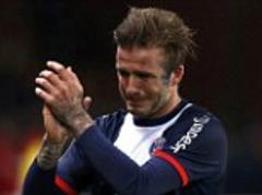 Beckham family bid farewell to football: David joins sons on pitch to say tearful goodbye to beautiful game as Posh and Harper watch